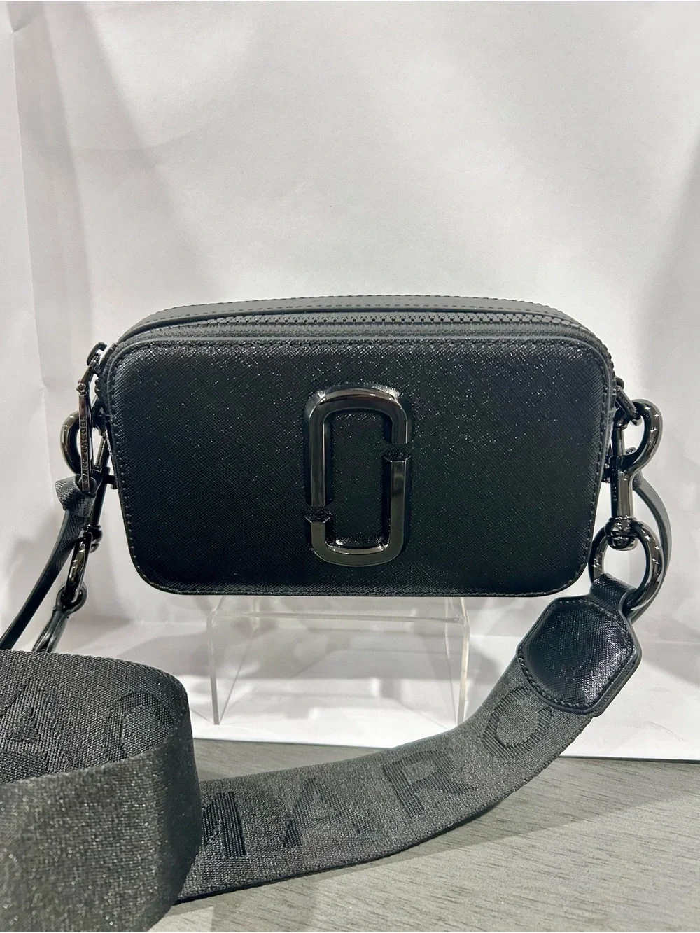 Marc Jacobs Black Double J Crossbody Camera Bag NWOT